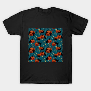 Spooky cats & pumpkins T-Shirt